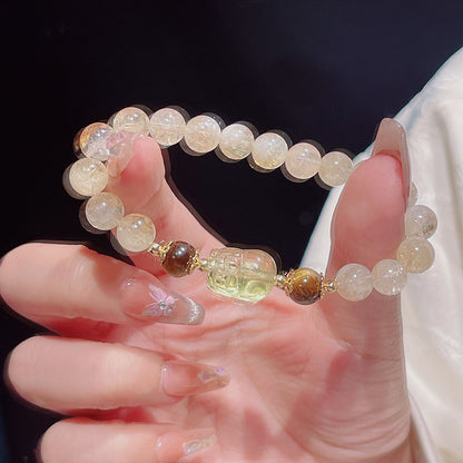 Yellow Crystal Pixiu Bracelet