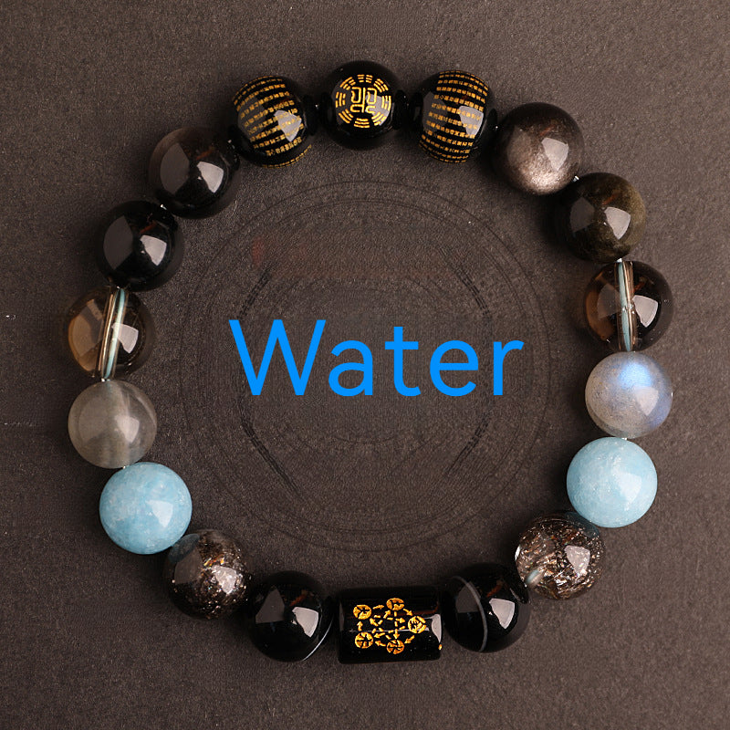 Water Elemental-Natural Crystal Multi-Treasure Bracelet