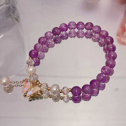 Purple Crystal Bracelet for Women - Elegant Design