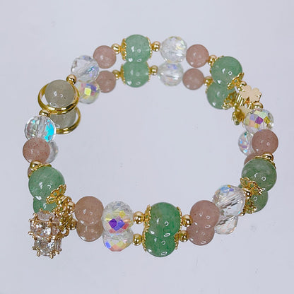 Luckystone Natural Crystal Pixiu Bracelet