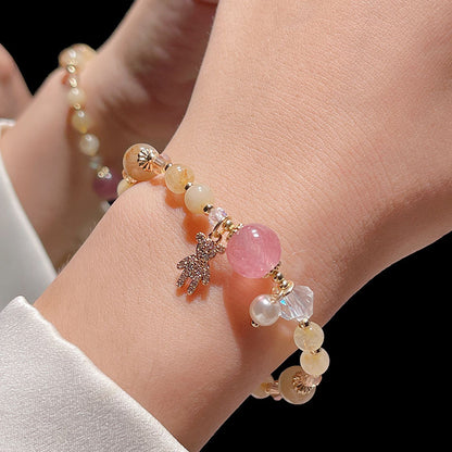 Exquisite Micro-inlaid Teddy Bear Bracelet