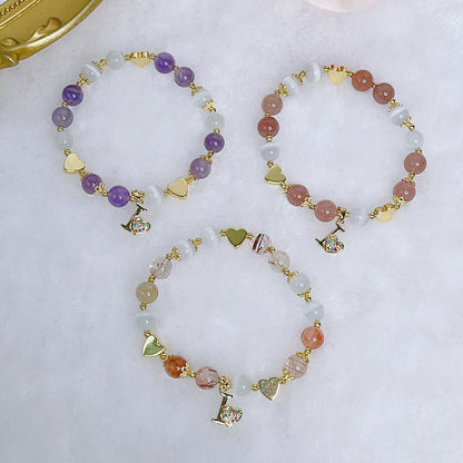 Luckystone Natural Crystal Pixiu Bracelet