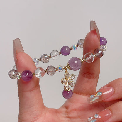 Purple Crystal Bracelet for Women - Elegant Design