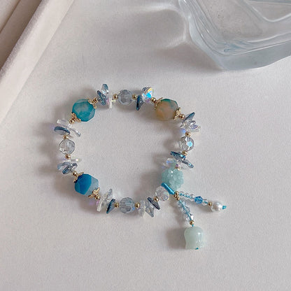 Natural Crystal Fox Lucky Grass Bracelet