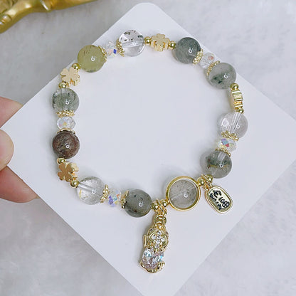 Luckystone Natural Crystal Pixiu Bracelet