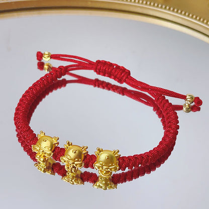 Lucky Dragon Handmade Bracelet for Year of the Dragon