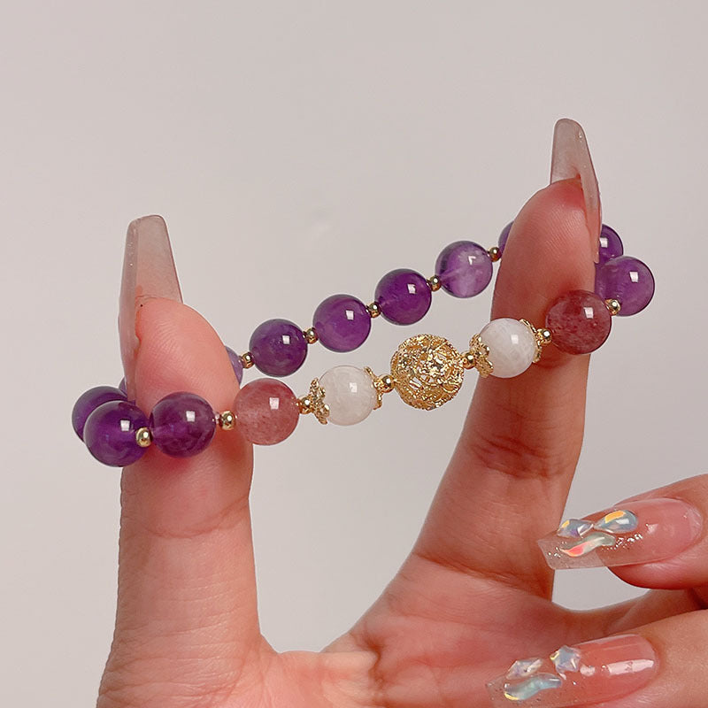 Purple Crystal Bracelet for Women - Elegant Design