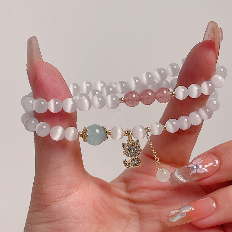 Double Layer Cat's Eye Bracelet