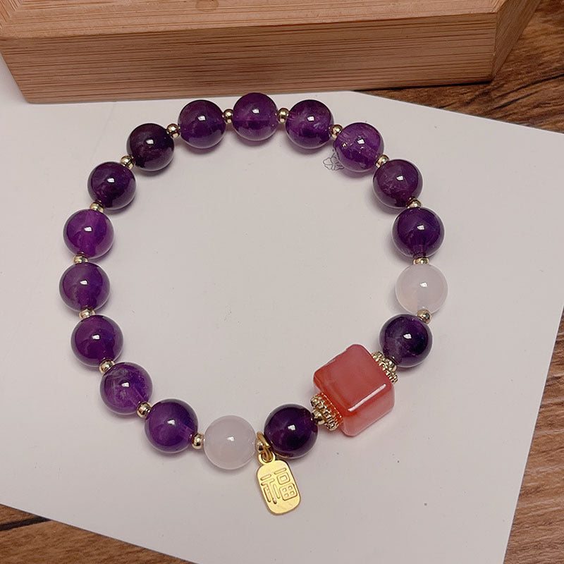 Purple Crystal Bracelet for Women - Elegant Design