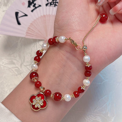 Unique Red Agate Bracelet for Chinese New Year