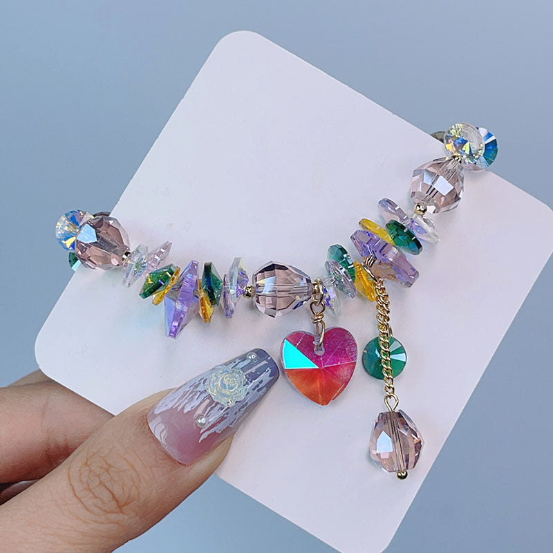 Colorful Crystal Bracelet Nature Style