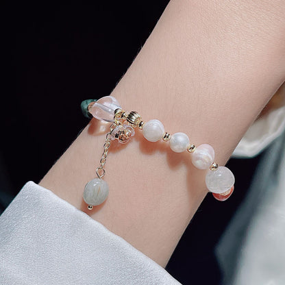 Natural Irregular Crystal Flower Bracelet Freshwater Pearl Tassel Bracelet