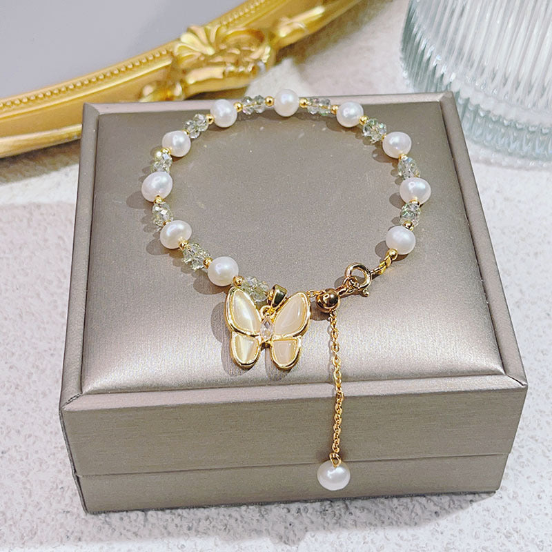 Elegant Crystal Bead Bracelet for Women