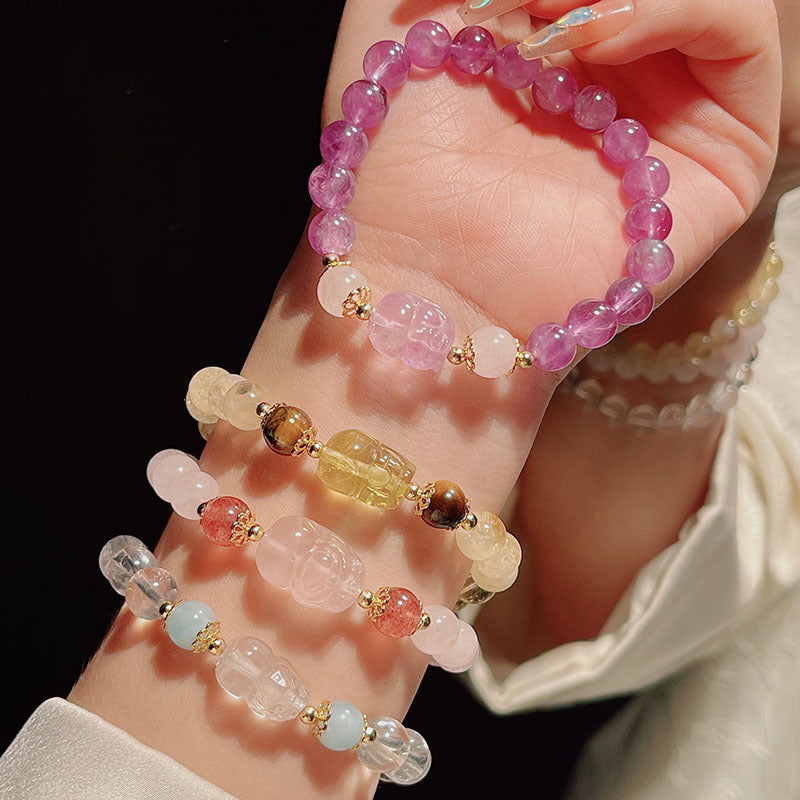 Yellow Crystal Pixiu Bracelet