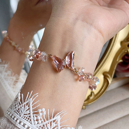 Butterfly Bracelet with Adjustable Tail Chain