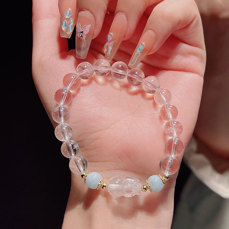 Yellow Crystal Pixiu Bracelet