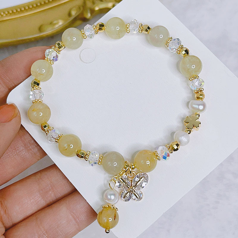 Luckystone Natural Crystal Pixiu Bracelet