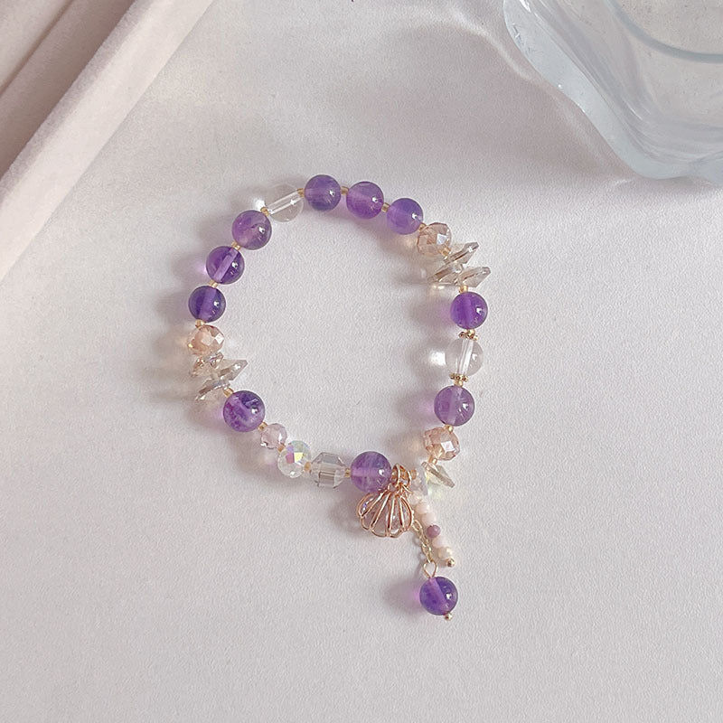 Natural Crystal Fox Lucky Grass Bracelet