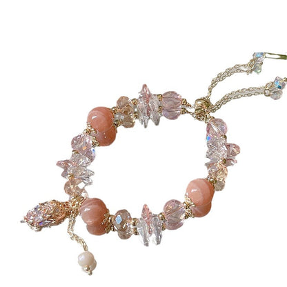 Strawberry Crystal Good Luck Bracelet