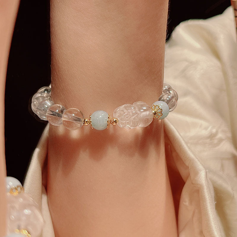 Yellow Crystal Pixiu Bracelet