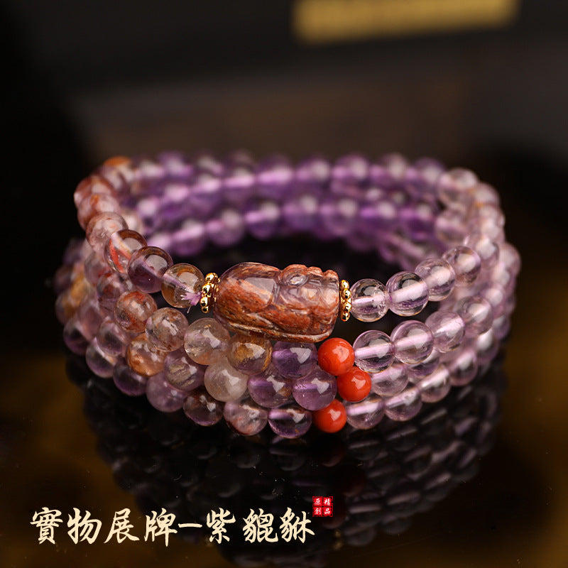 Original Pixiu Gradient Natural Amethyst Bracelet