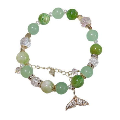 Candy Color Natural Stone Beaded Bracelet for Fairy Tail Girls