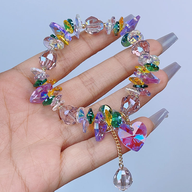 Colorful Crystal Bracelet Nature Style