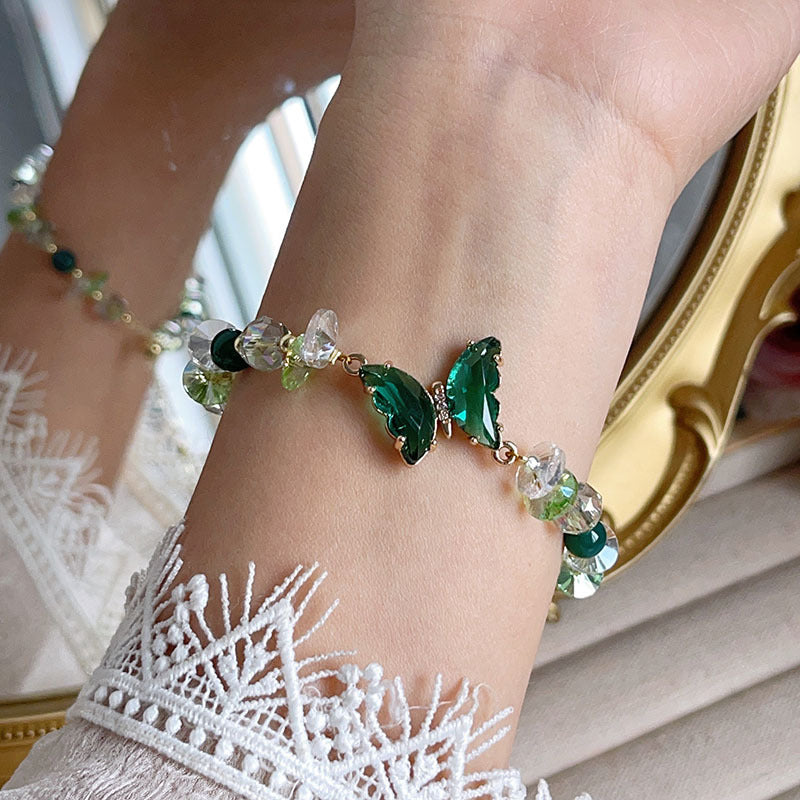 Butterfly Bracelet with Adjustable Tail Chain