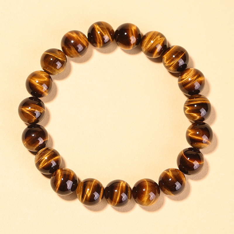 Natural Yellow Tiger Eye Stone Safety Bracelet