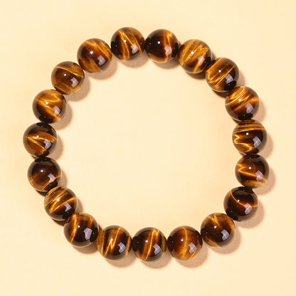 Natural Yellow Tiger Eye Stone Safety Bracelet