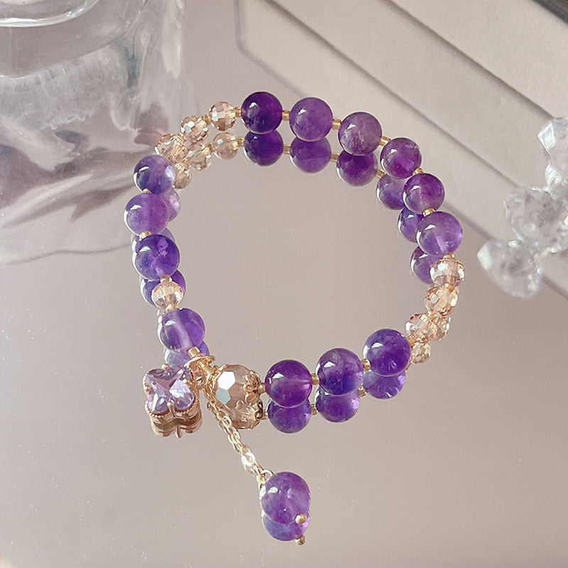 Elegant Purple Crystal Bracelet for Women