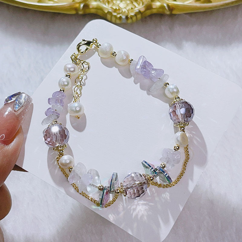 Elegant Crystal Bead Bracelet for Women