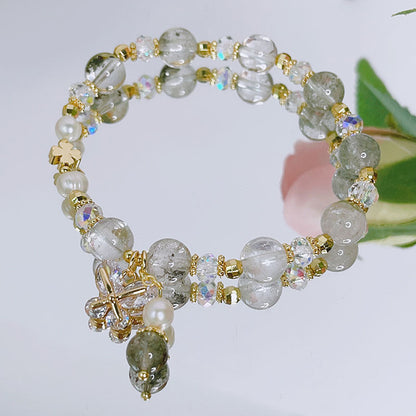 Luckystone Natural Crystal Pixiu Bracelet