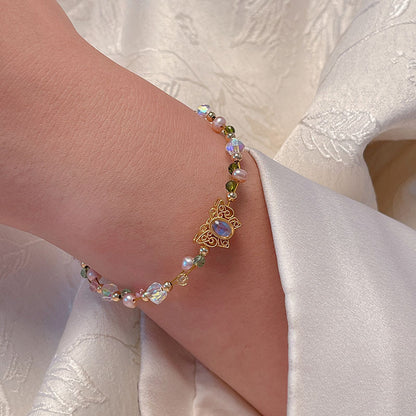 Colorful Beaded Bracelet - Handmade DIY Pearl Bracelet for Women