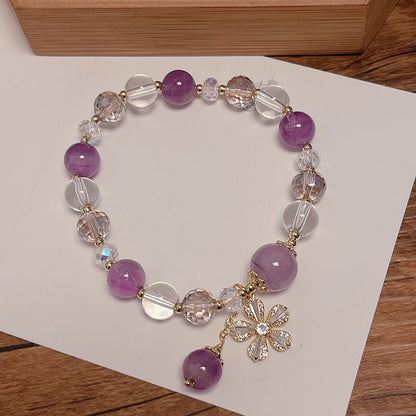 Purple Crystal Bracelet for Women - Elegant Design