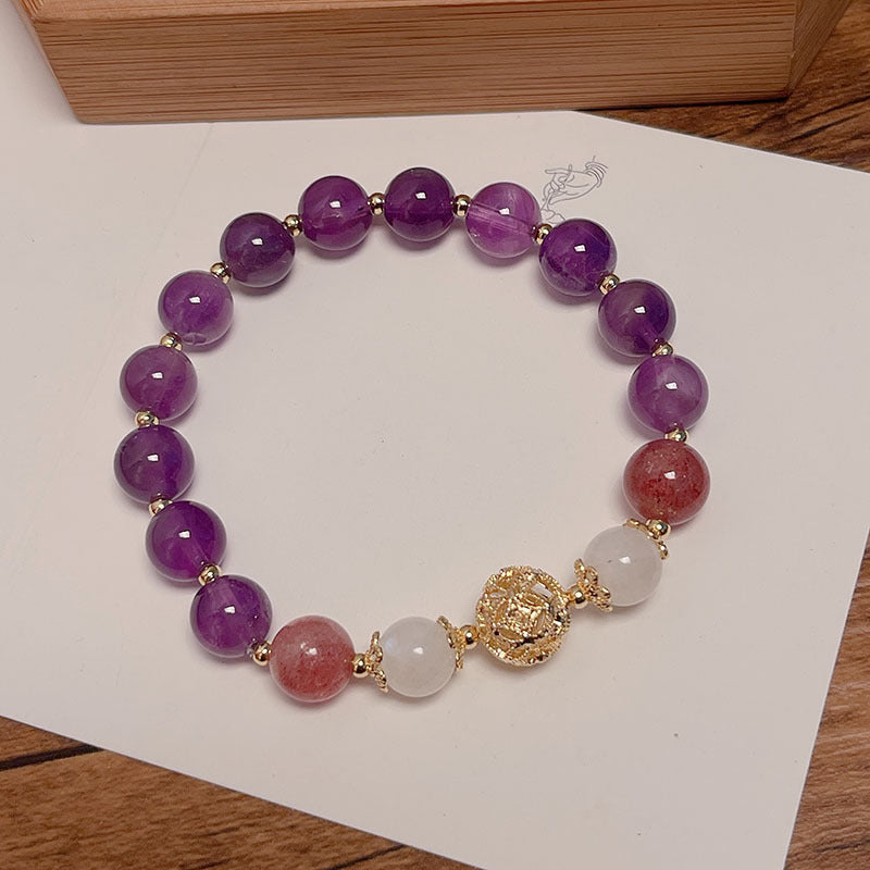 Purple Crystal Bracelet for Women - Elegant Design