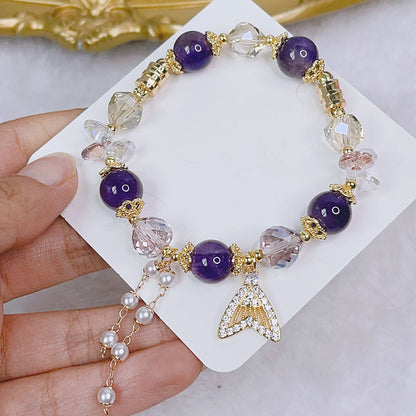 Dreamy Mermaid Tail Crystal Bracelet - Exquisite Design for Girlfriend or Bestie