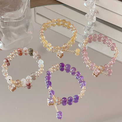 Elegant Purple Crystal Bracelet for Women