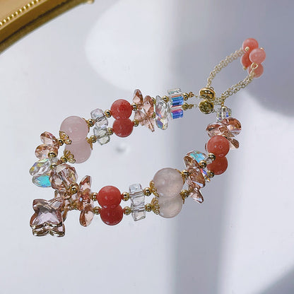 Sparkling Crystal Bracelet with Natural Stone Beads