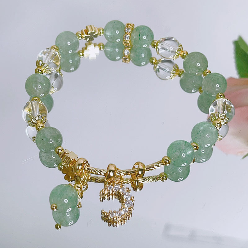 Luckystone Natural Crystal Pixiu Bracelet