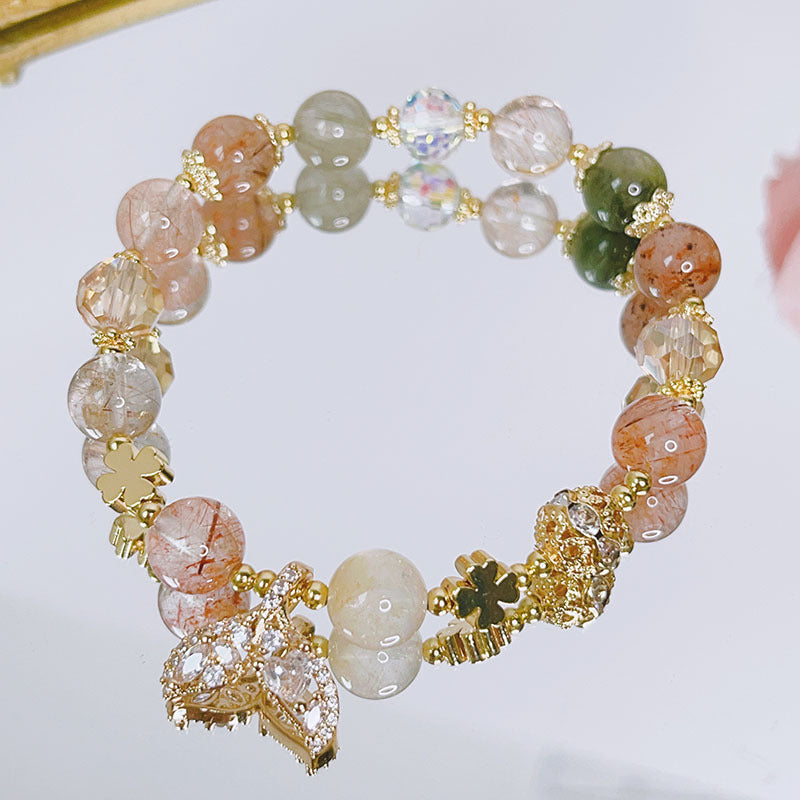 Luckystone Natural Crystal Pixiu Bracelet