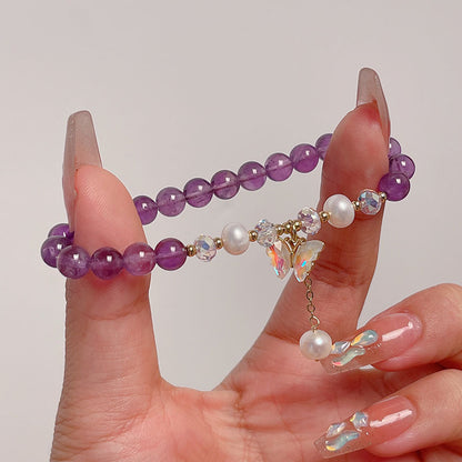 Purple Crystal Bracelet for Women - Elegant Design