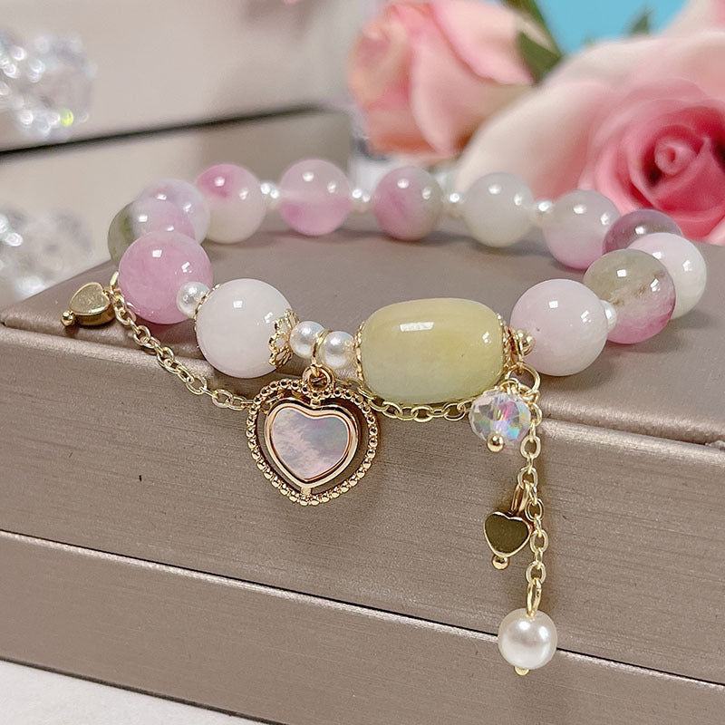 Sweet Gradient Color Beaded Bracelet for Women