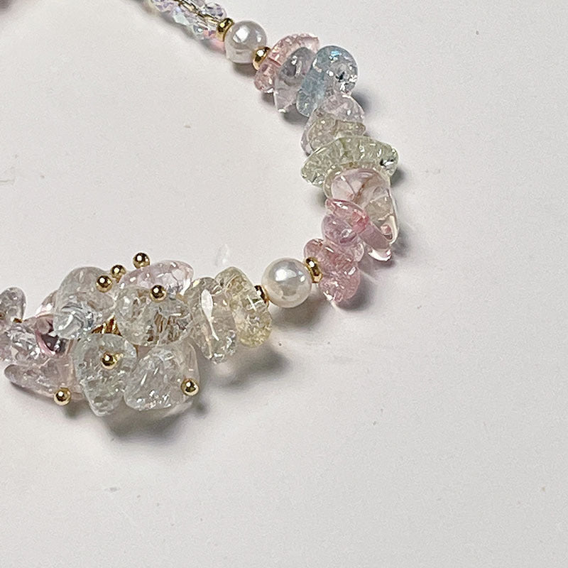 Delicate Light Pastel Color Explosion Stone Bracelet