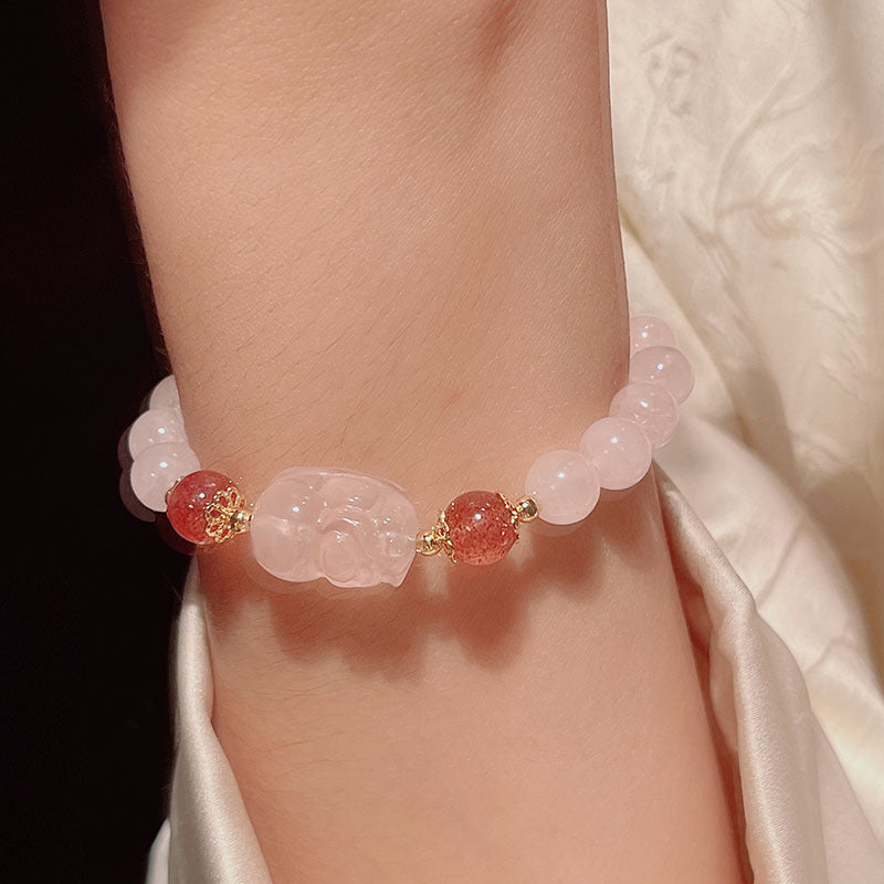 Yellow Crystal Pixiu Bracelet