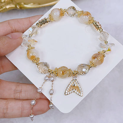 Dreamy Mermaid Tail Crystal Bracelet - Exquisite Design for Girlfriend or Bestie