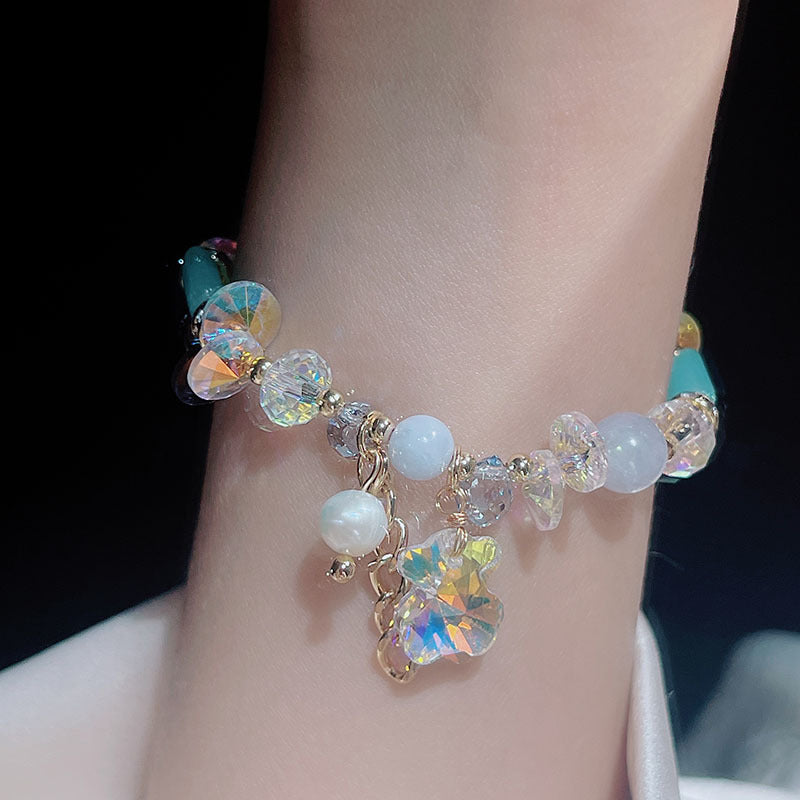 Cute Crystal Bear Bracelet