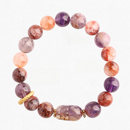 Nine Purple Fire Bracelet Pixiu Amethyst Purple Ghost