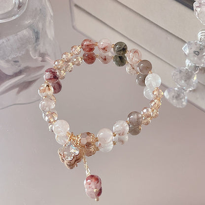 Natural Crystal Fox Lucky Grass Bracelet