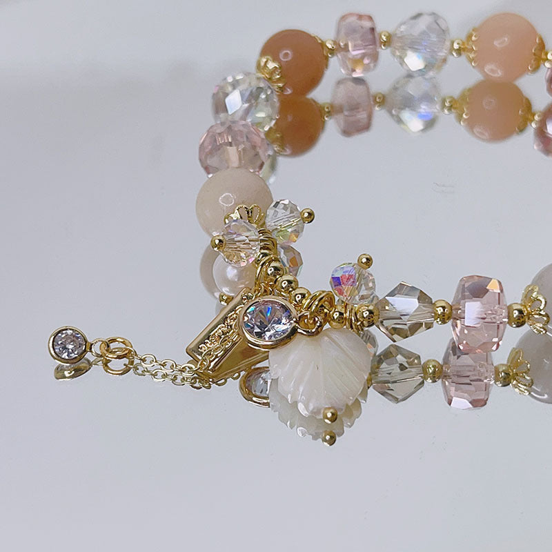 Crystal Natural Stone Design Bracelet